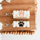 Personalized Paw Print Mom Keychain