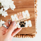 Personalized Paw Print Mom Keychain