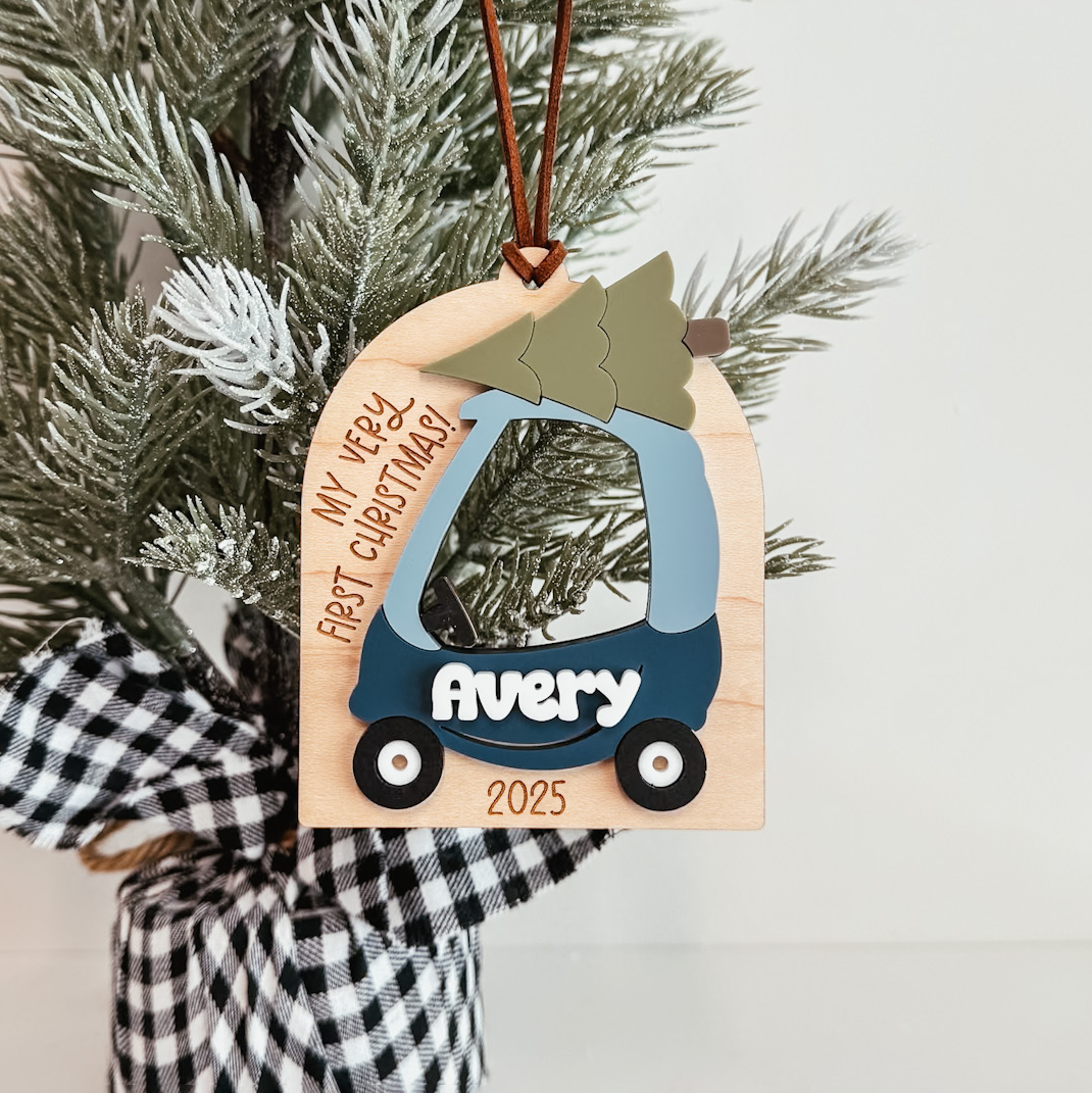 3D Car Christmas Ornament