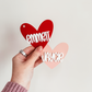 3D Acrylic Heart Tag