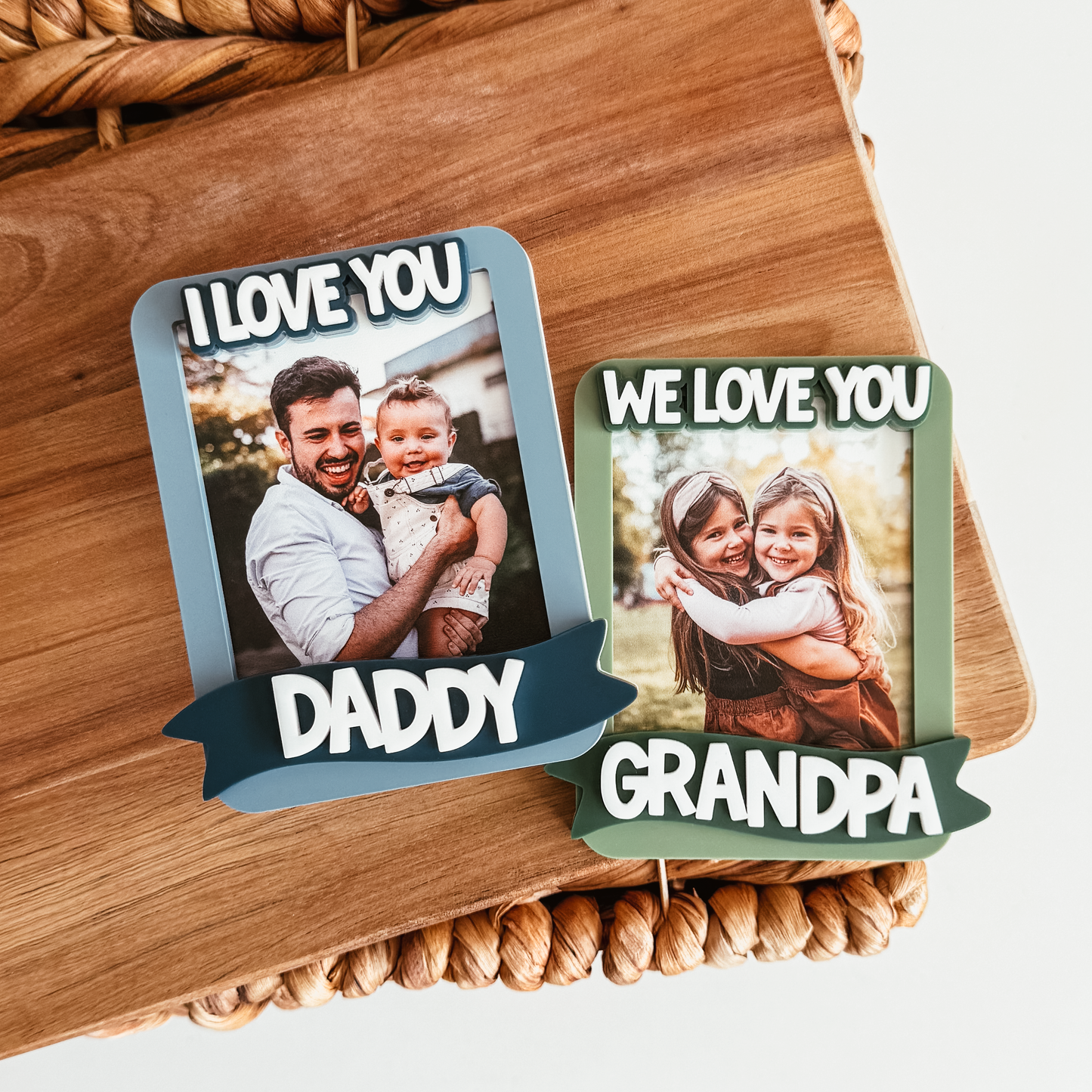 Acrylic Photo Magnet With 3D Banner