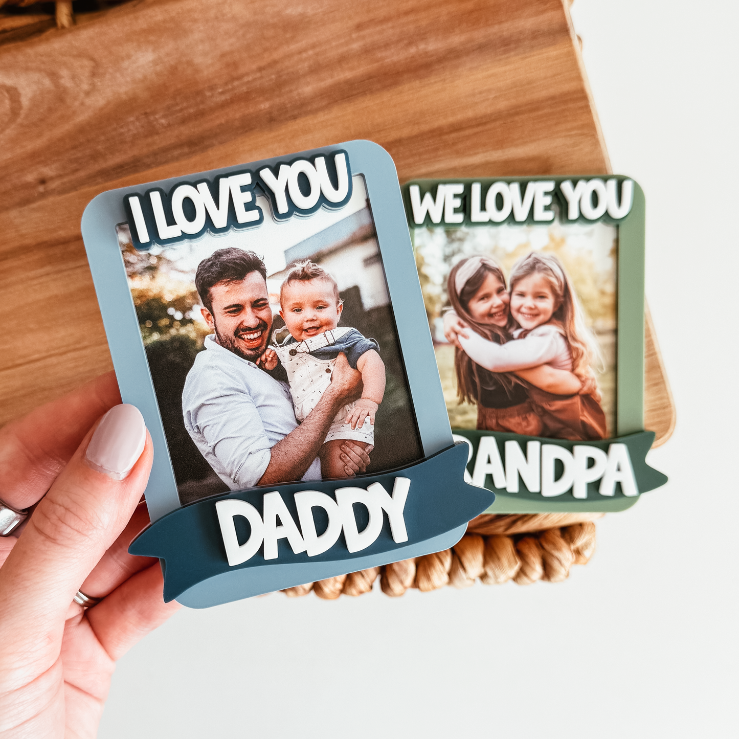 Acrylic Photo Magnet With 3D Banner