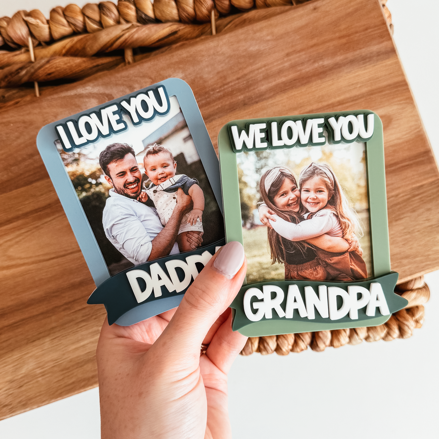 Acrylic Photo Magnet With 3D Banner