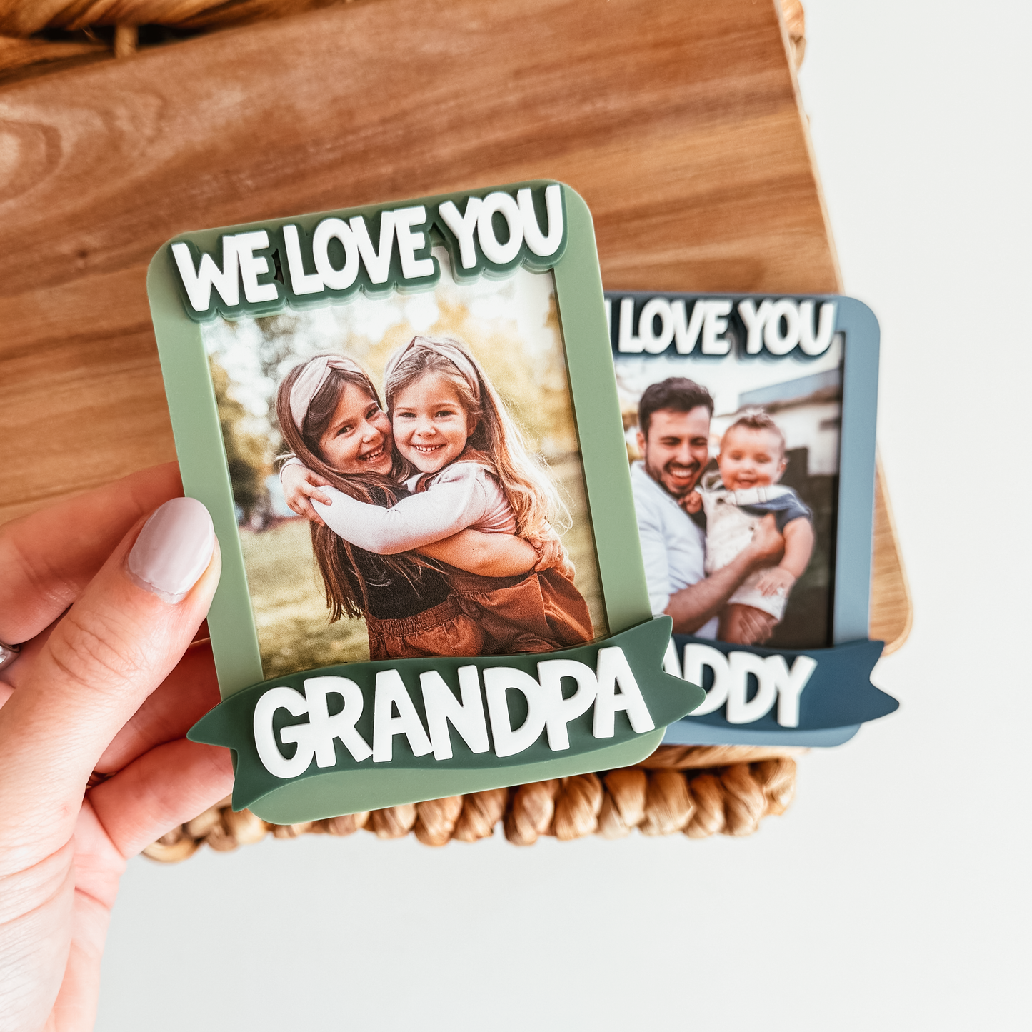 Acrylic Photo Magnet With 3D Banner