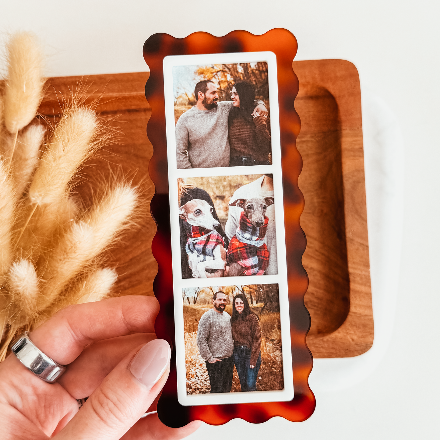 Tortoise Shell Photo Strip Magnet
