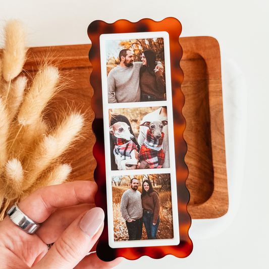 Tortoise Shell Photo Strip Magnet