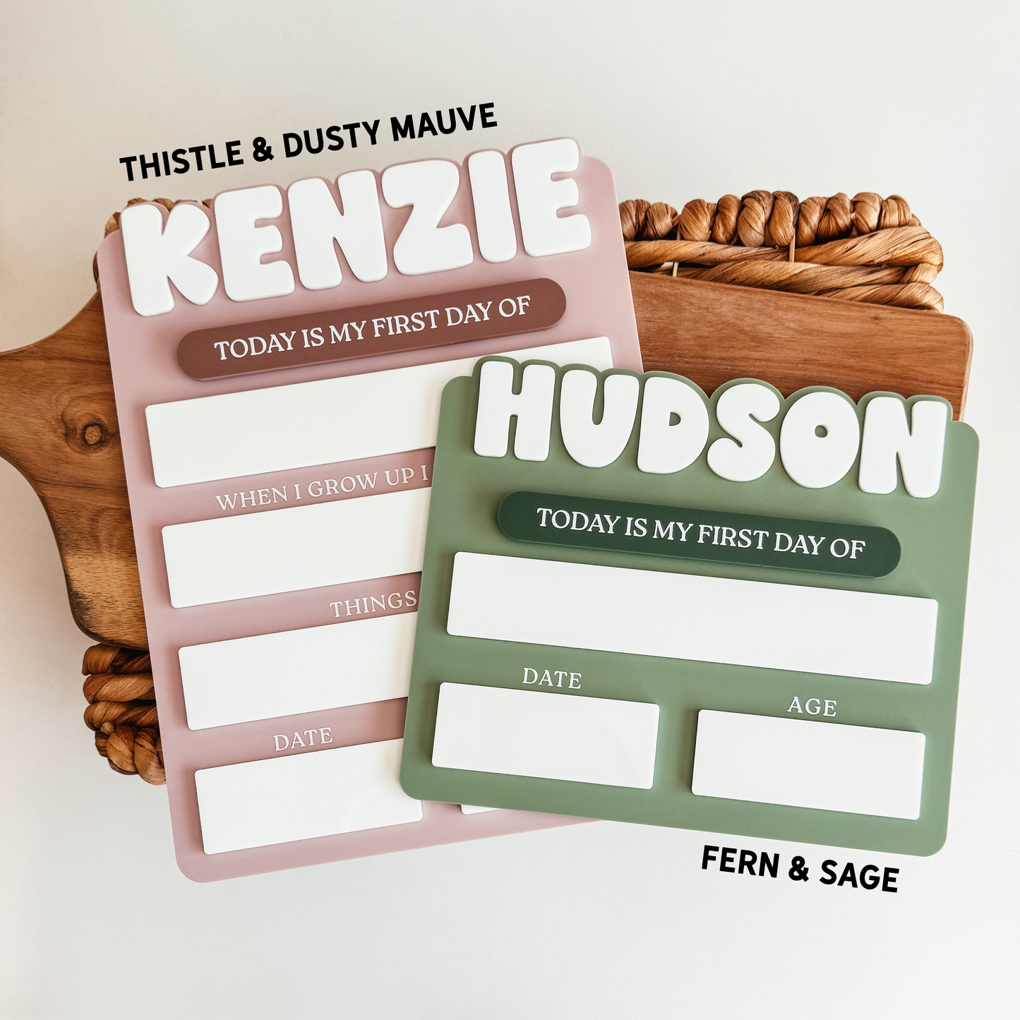Acrylic First And Last Day Of School Sign