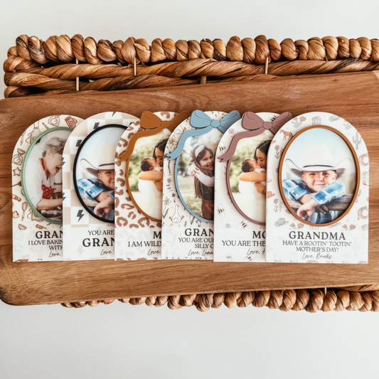 Printed Pattern Arch Photo Magnet (Multiple Styles)