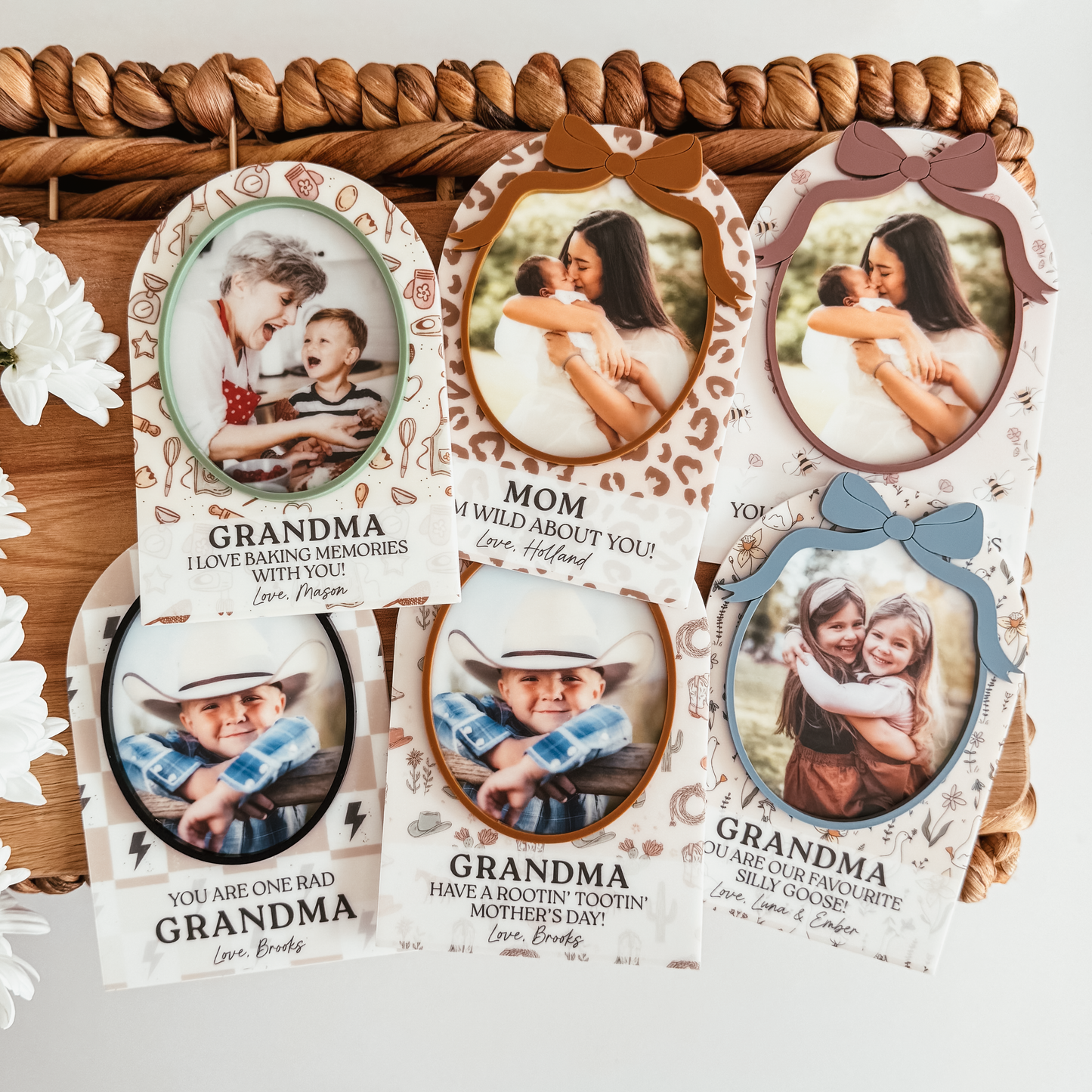 Printed Pattern Arch Photo Magnet (Multiple Styles)
