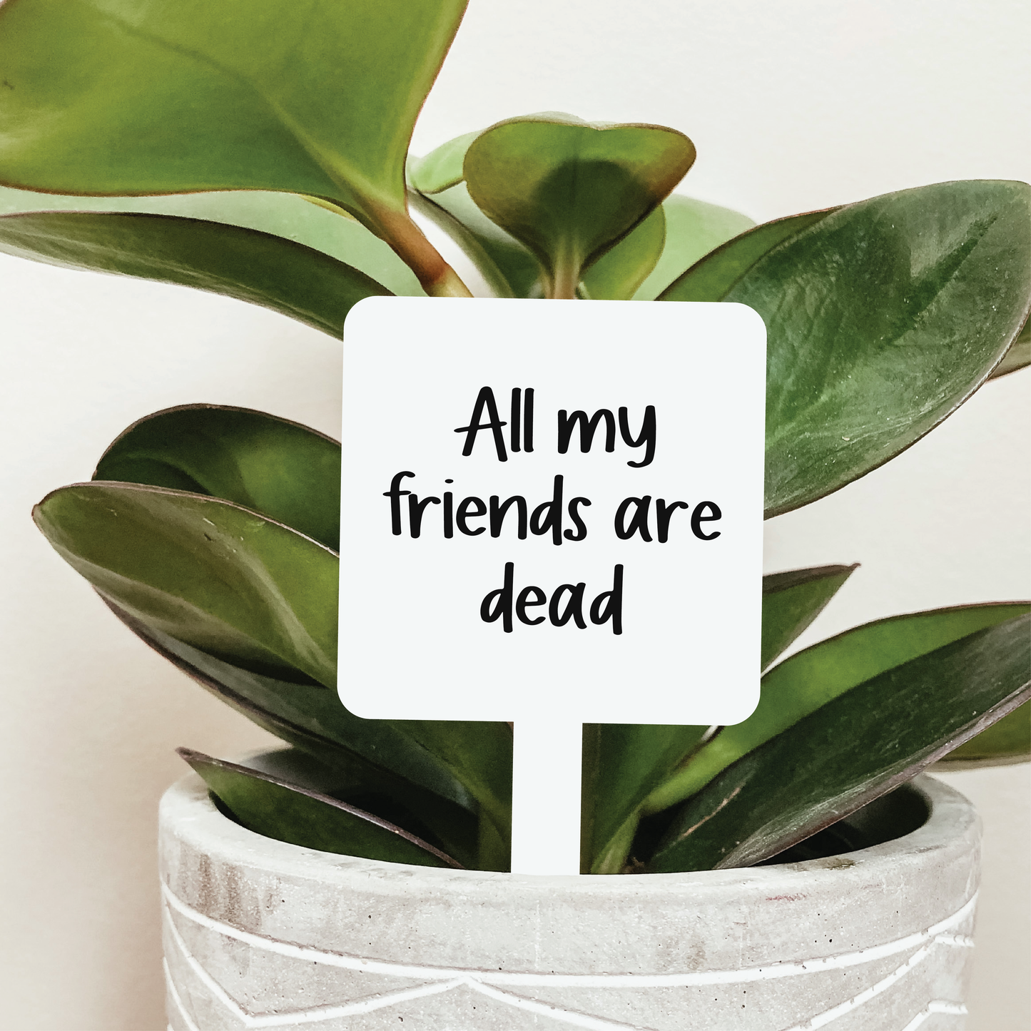 All My Friends Are Dead Plant Marker