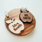 Personalized Teacher Apple Keychain