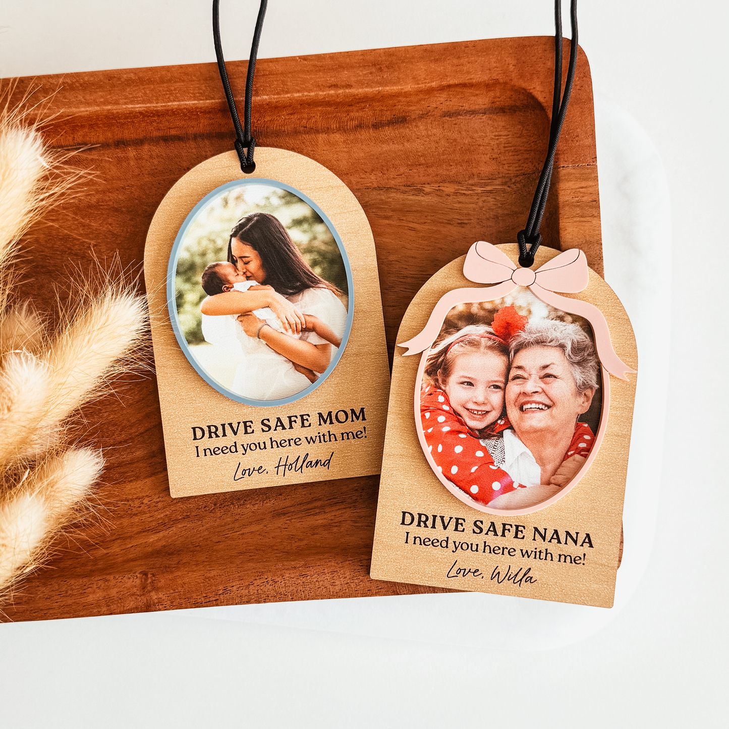Arch 3D Rearview Mirror Charm (Wood or White Acrylic)