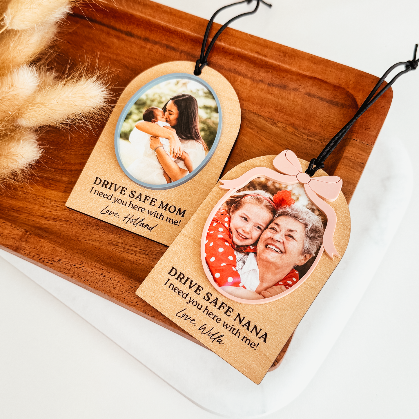 Arch 3D Rearview Mirror Charm (Wood or White Acrylic)