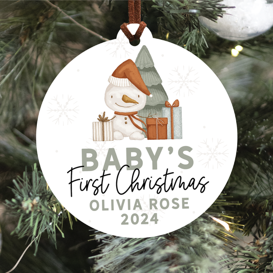 Baby's First Christmas Ornament V3 | Boho Collection