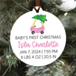 Baby's First Christmas Birth Statistics Ornament | Five Images To Choose From