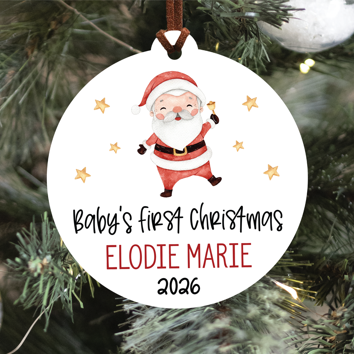 Baby's First Christmas Ornament | Six Images To Choose From
