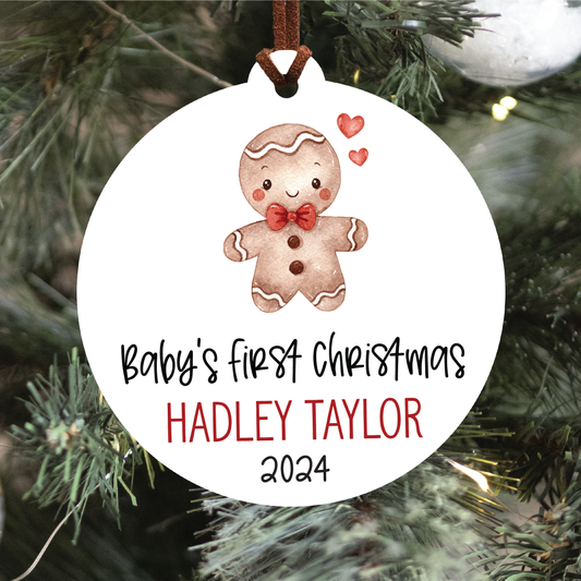 Baby's First Christmas Ornament | Gingerbread