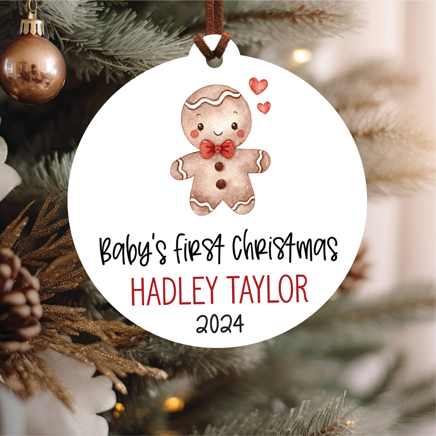 Baby's First Christmas Ornament | Gingerbread