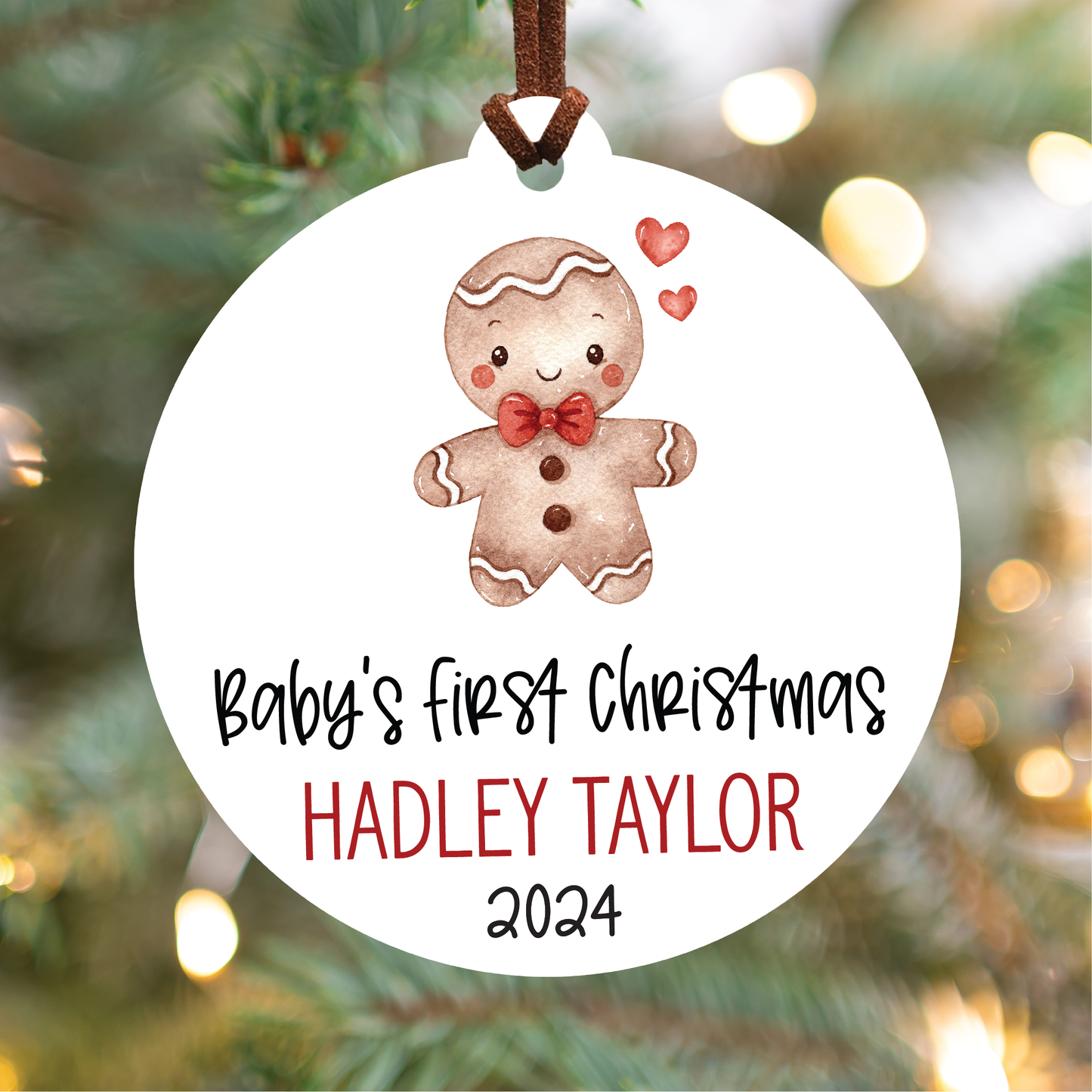 Baby's First Christmas Ornament | Gingerbread