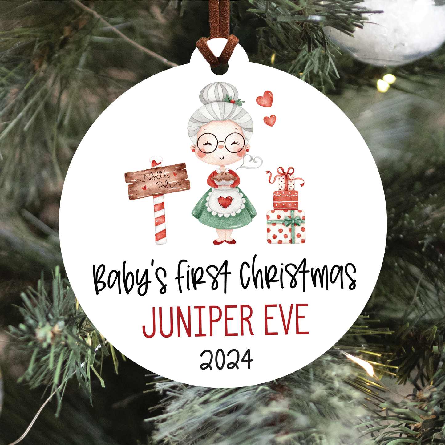 Baby's First Christmas Ornament | Mrs. Claus