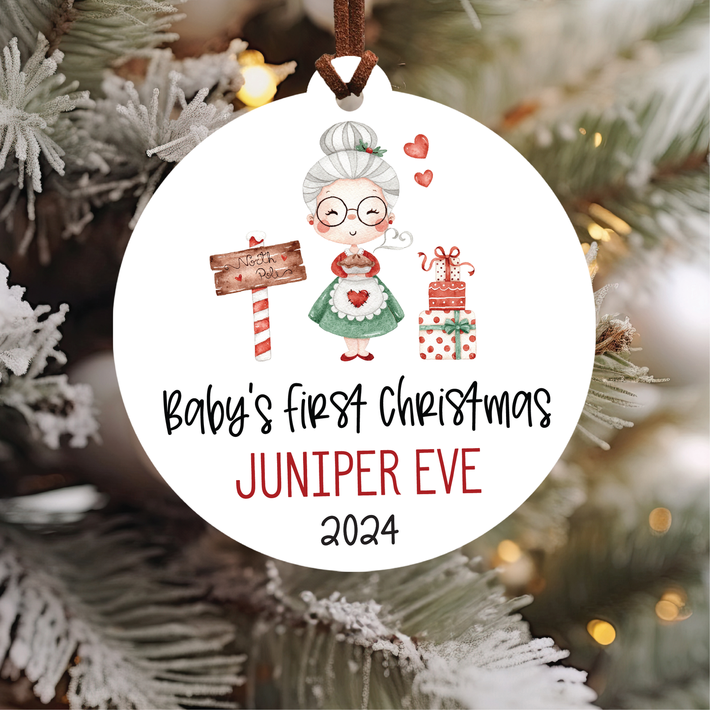 Baby's First Christmas Ornament | Mrs. Claus