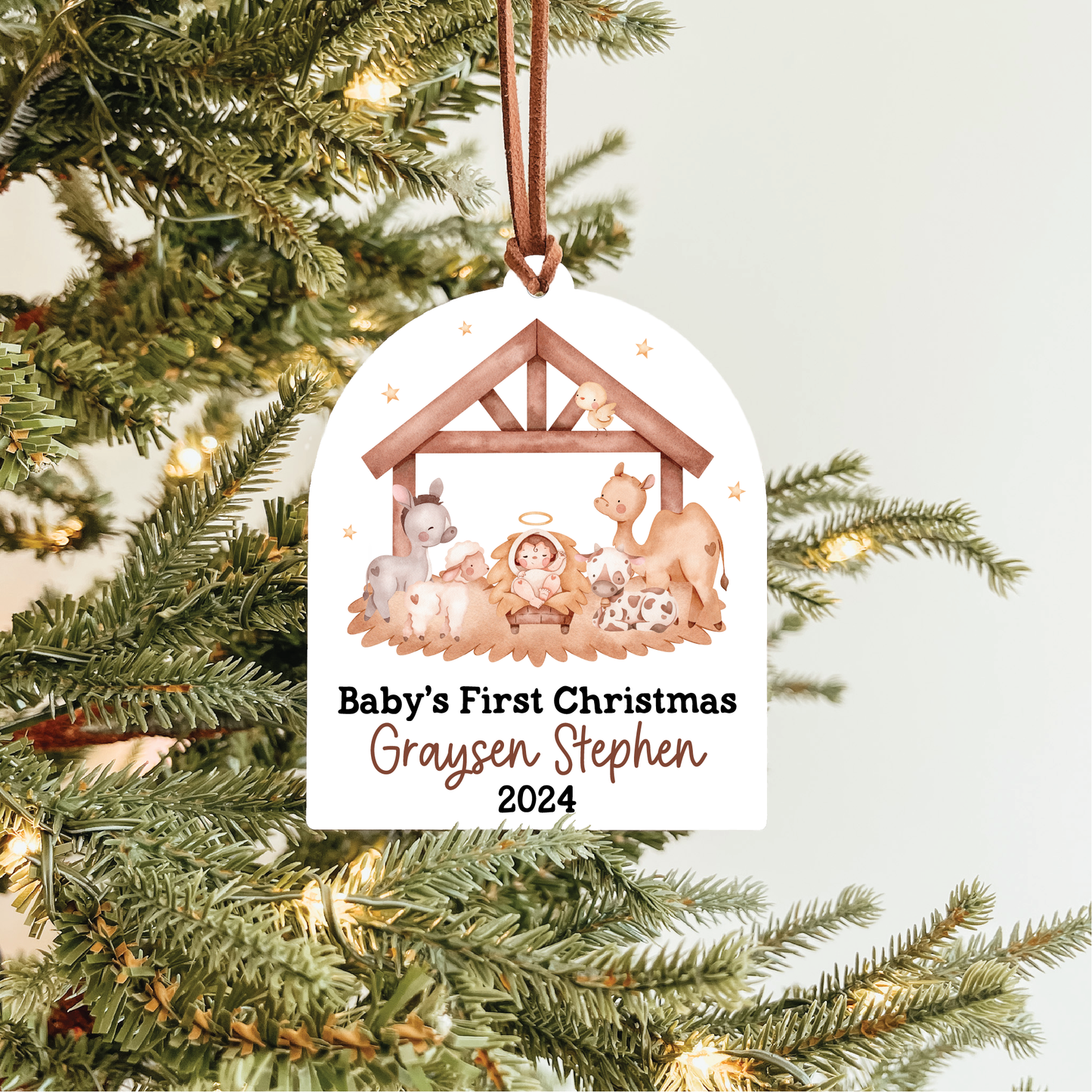 Baby's First Christmas Ornament | Away In A Manger Collection