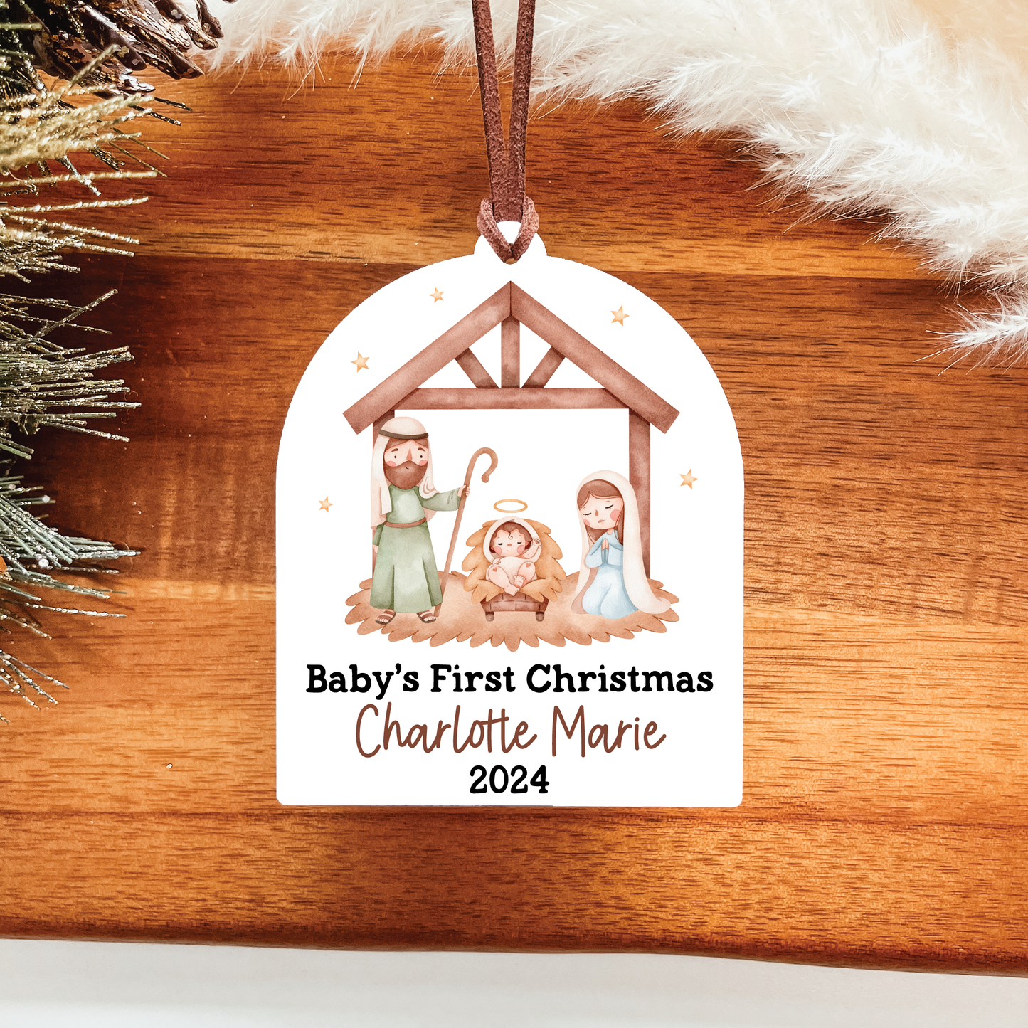 Baby's First Christmas Ornament | Away In A Manger Collection