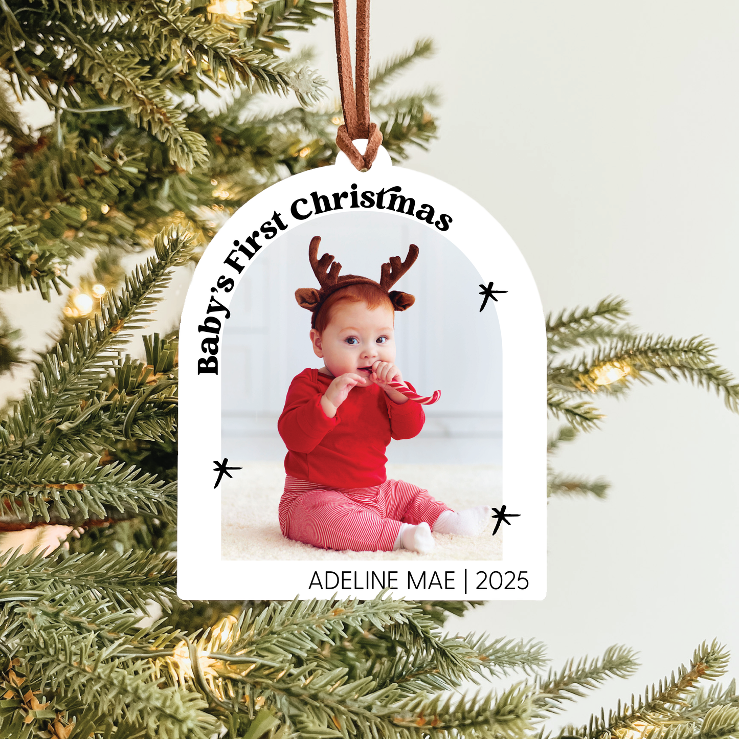 Baby's First Christmas Arch Photo Ornament