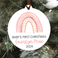 Baby's First Christmas Ornament | Pink Rainbow