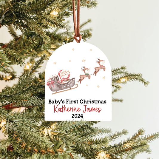 Baby's First Christmas Ornament | Holiday Animal Collection