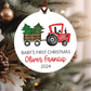 Baby's First Christmas Ornament | Red Tractor