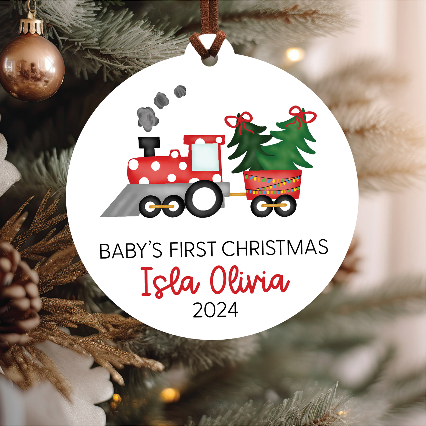 Baby's First Christmas Ornament | Train