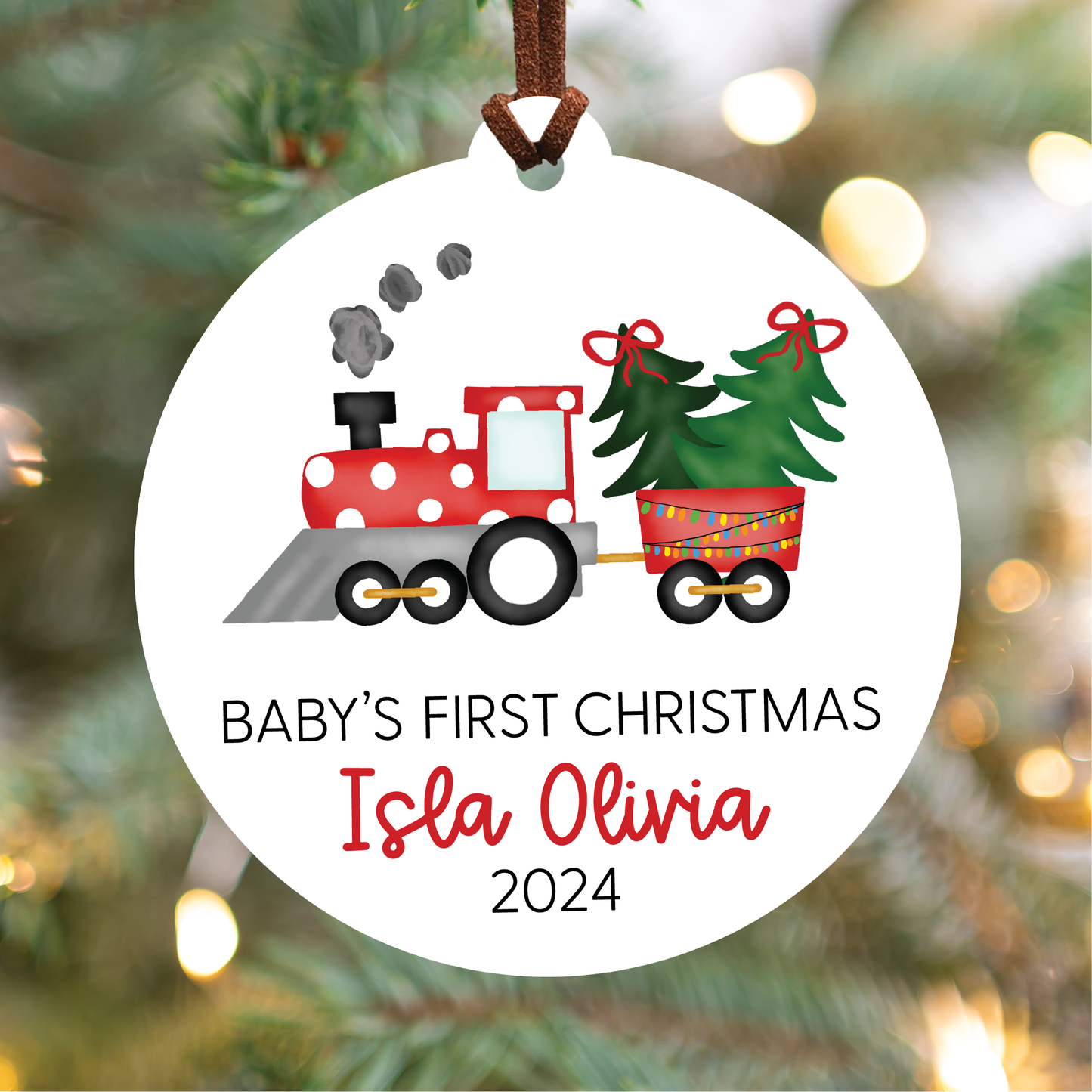 Baby's First Christmas Ornament | Train