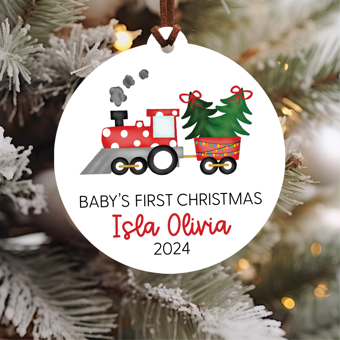 Baby's First Christmas Ornament | Train