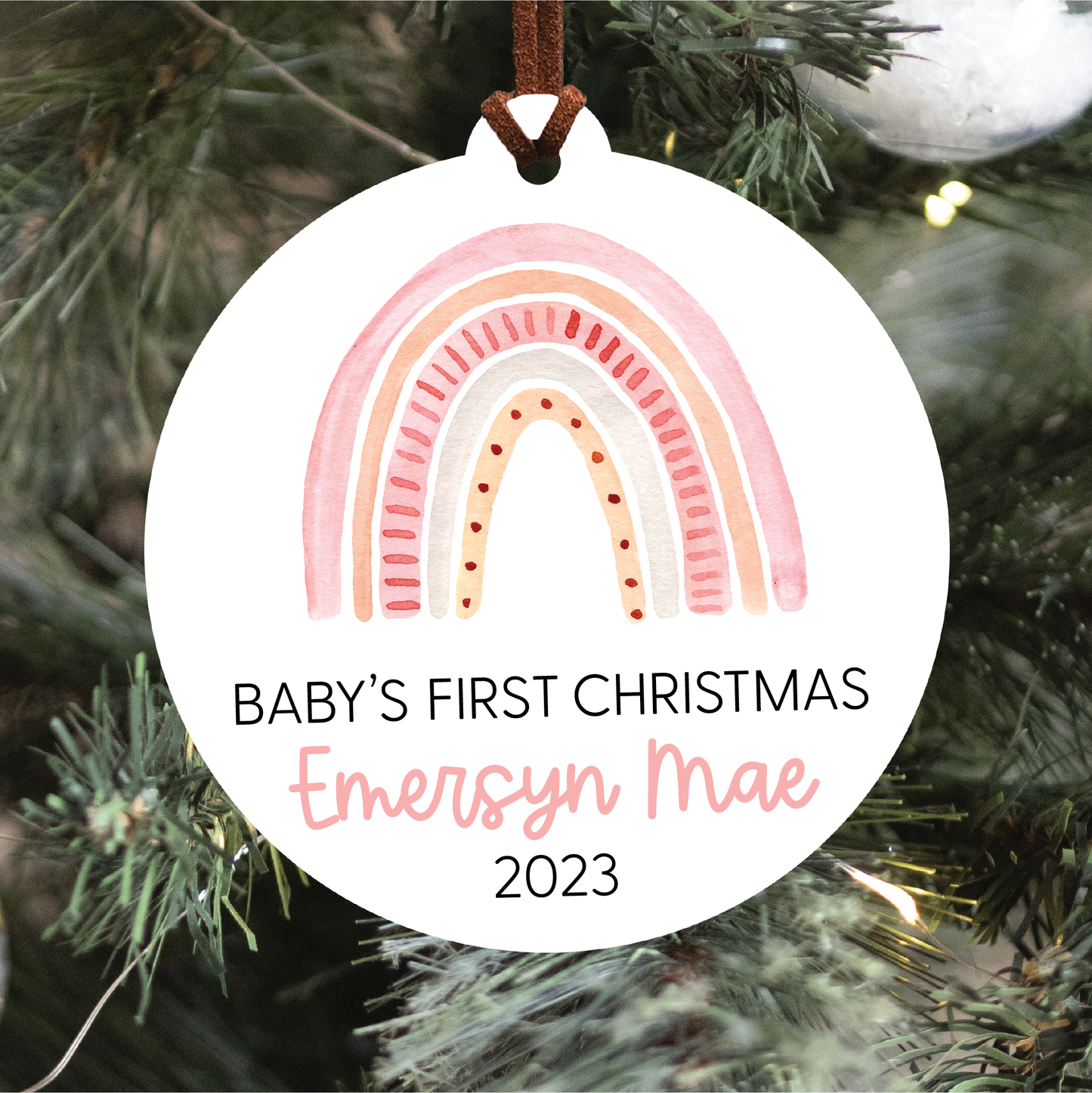 Baby's First Christmas Ornament | Five Images To Choose From