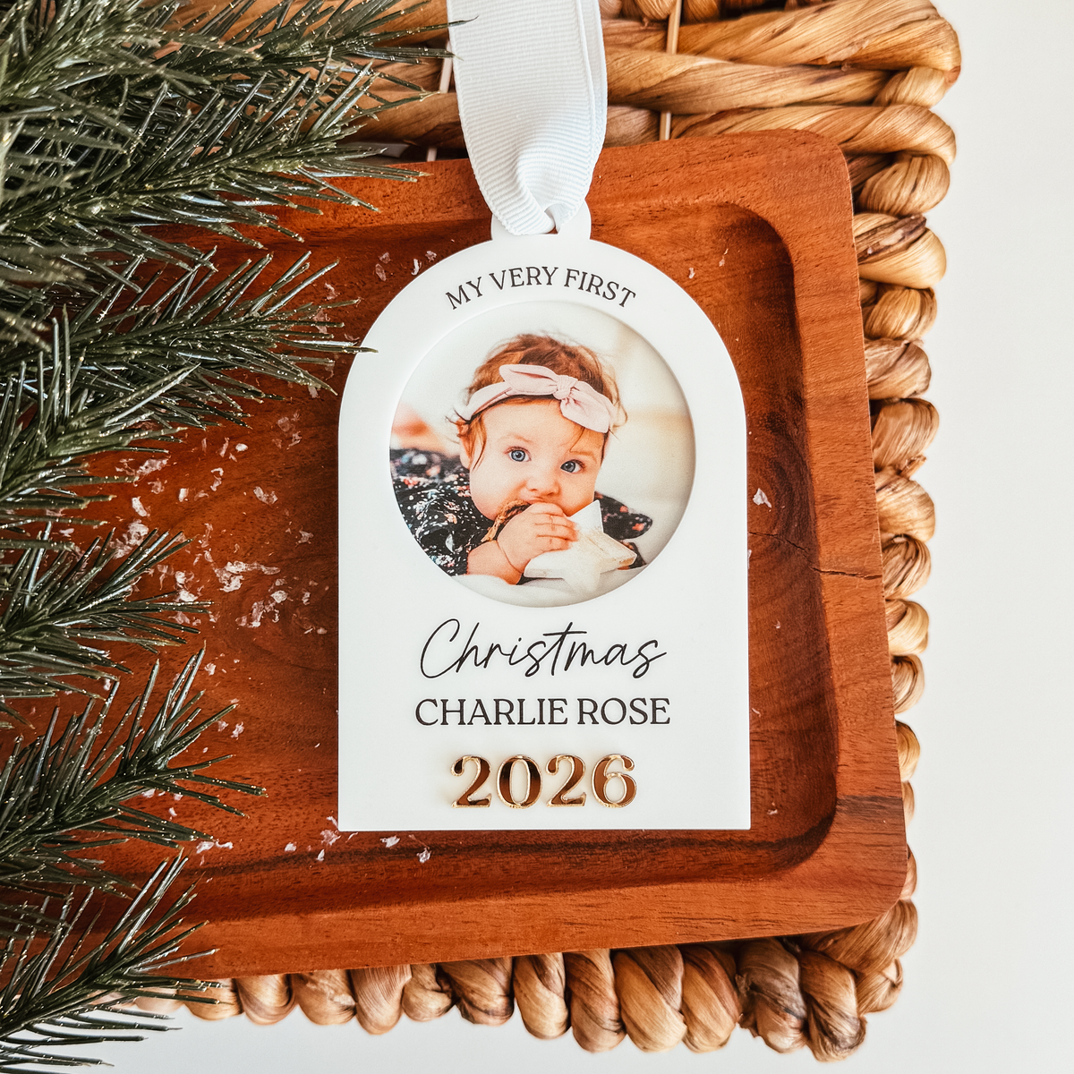 My Very First Christmas Photo Christmas Ornament