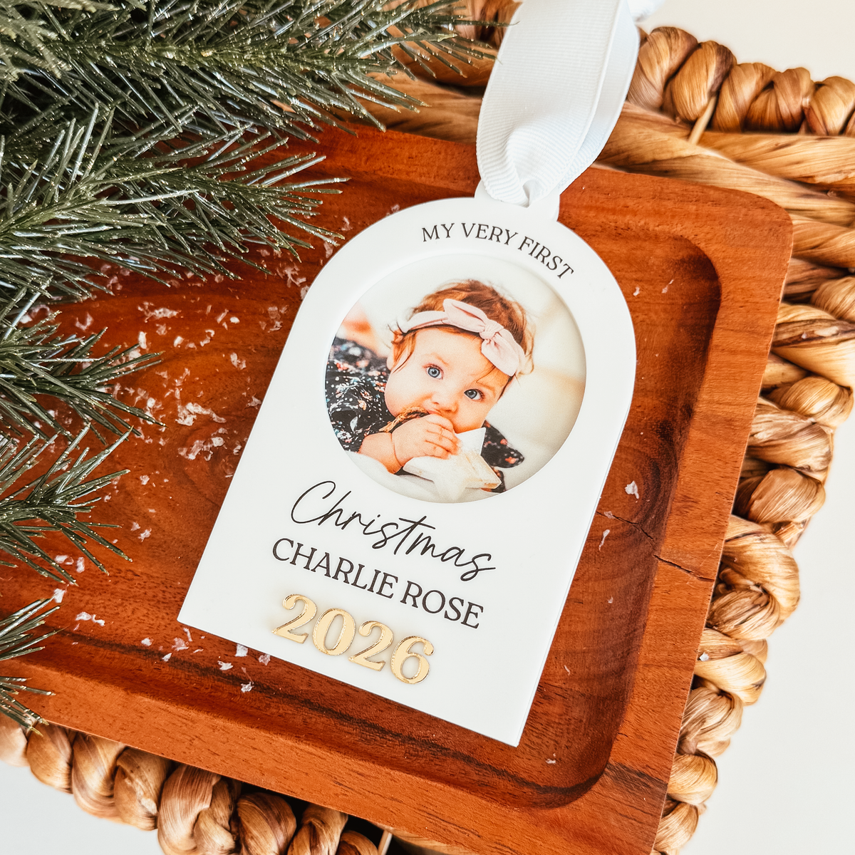 My Very First Christmas Photo Christmas Ornament
