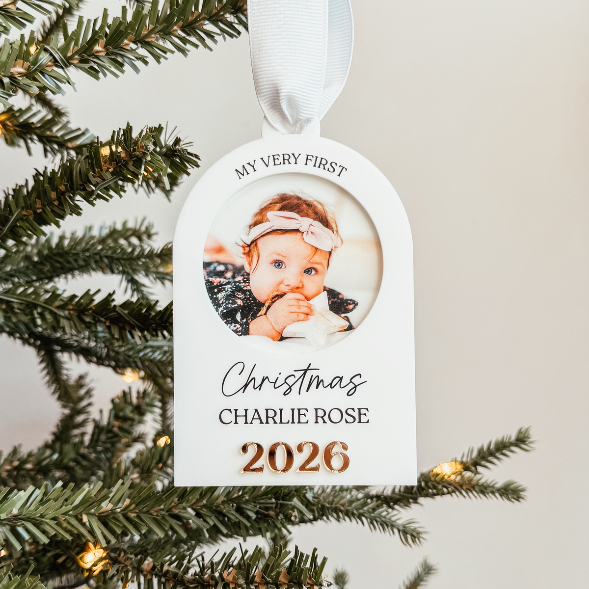 My Very First Christmas Photo Christmas Ornament