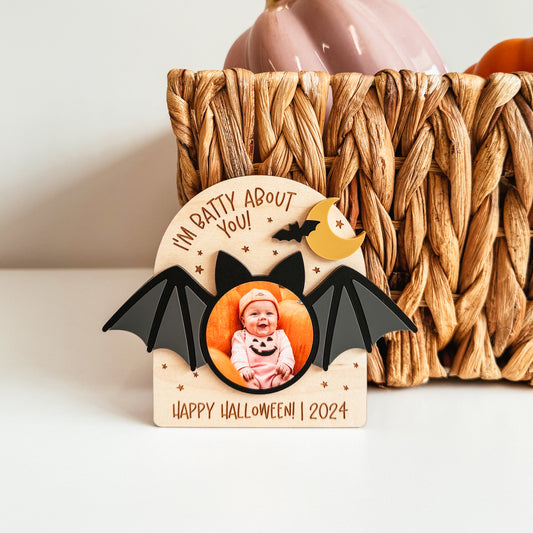 Halloween Bat Photo Magnet