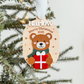 3D Teddy Bear Christmas Ornament