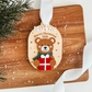 3D Teddy Bear Christmas Ornament