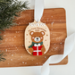 3D Teddy Bear Christmas Ornament