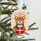 3D Teddy Bear Christmas Ornament