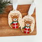 3D Teddy Bear Christmas Ornament