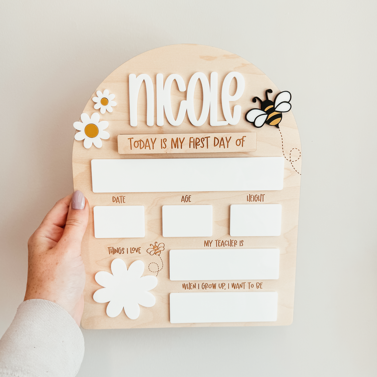 First And Last Day Of School Sign | Bees