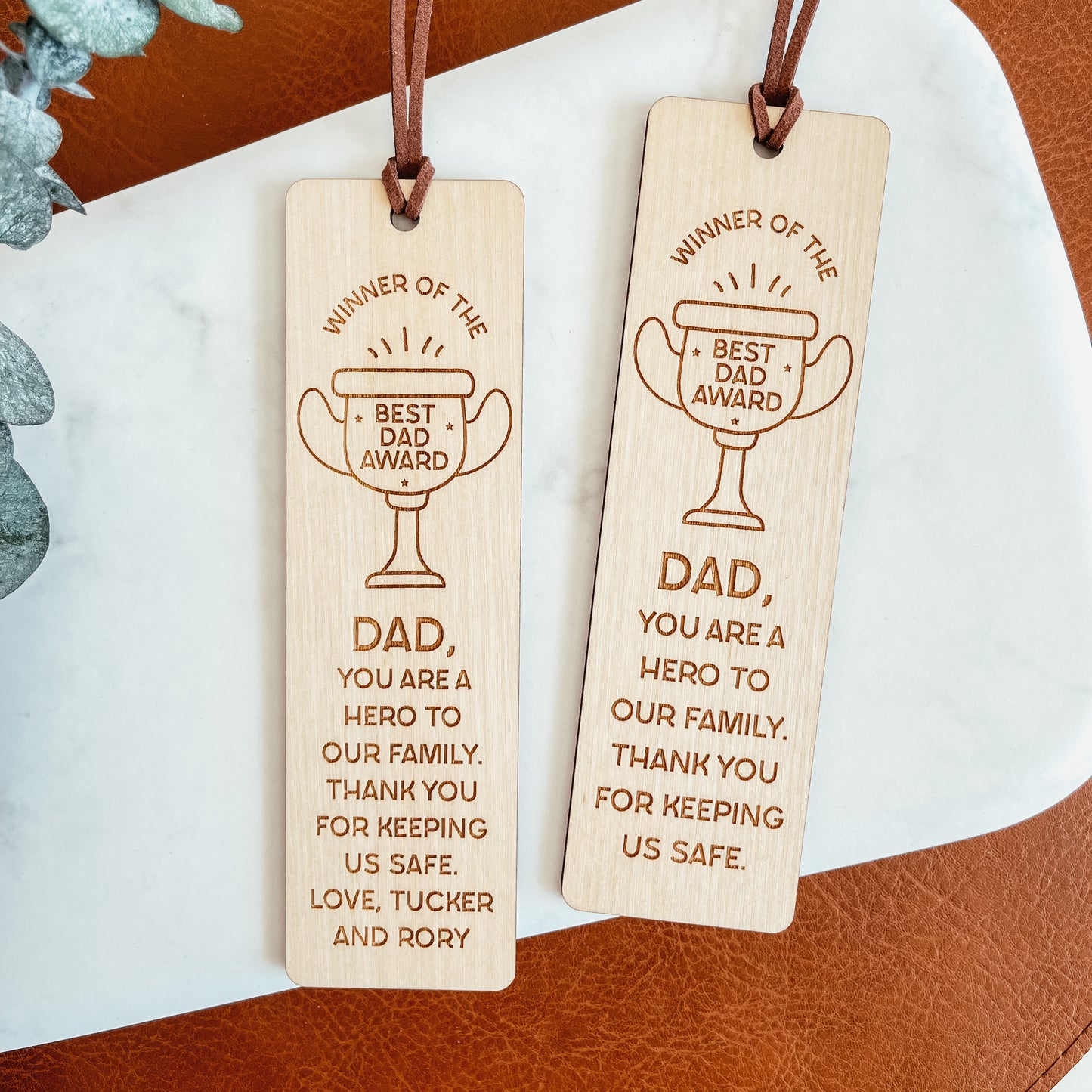 Best Dad Award Bookmark