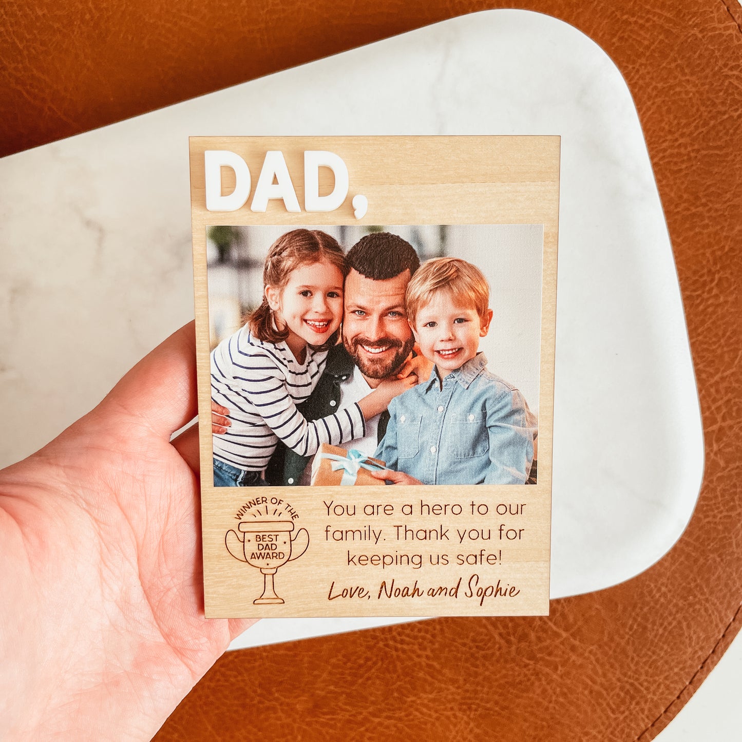 Wooden Photo Magnet | Best Award