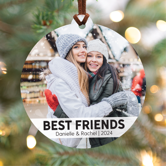 Best Friend Photo Ornament