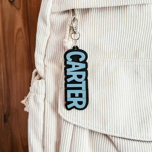 Acrylic Name Keychain / Backpack Tag