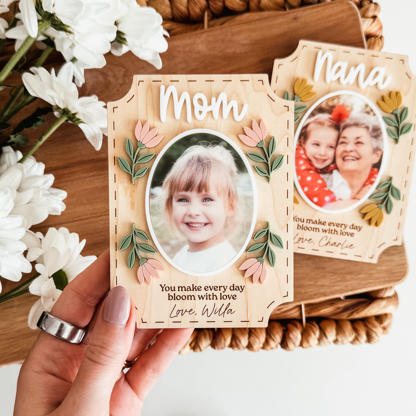 Bloom With Love Flower Photo Magnet